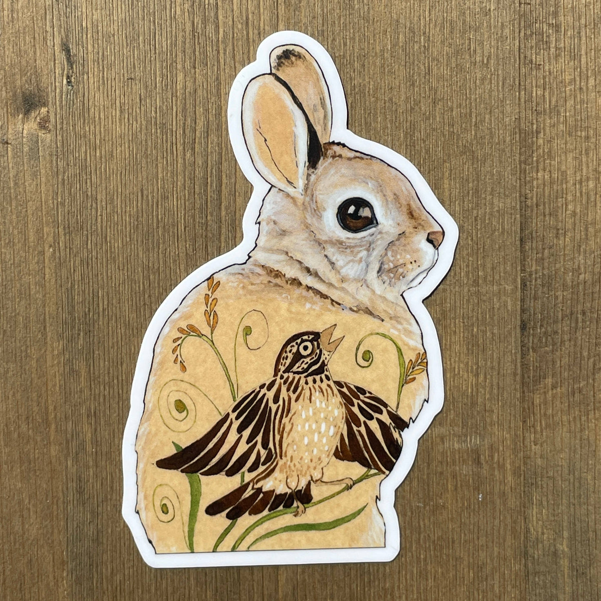 Brown Rabbit Vinyl STICKER – The Californian
