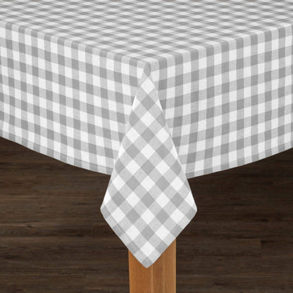 Fabstyles Country Check High-Quality Tablecloth: Blue / 55x55