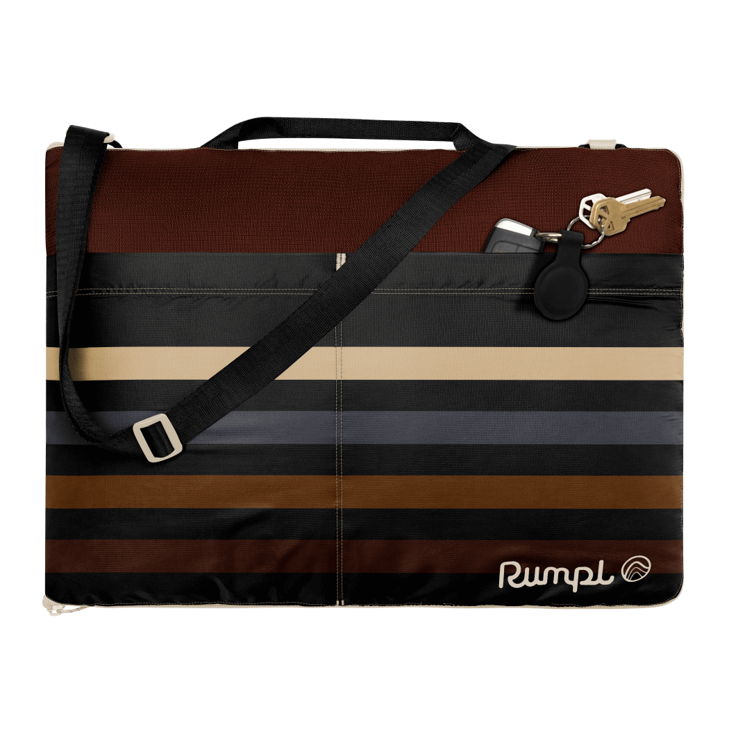 Stash Mat - Mocha Mini Stripes: Large