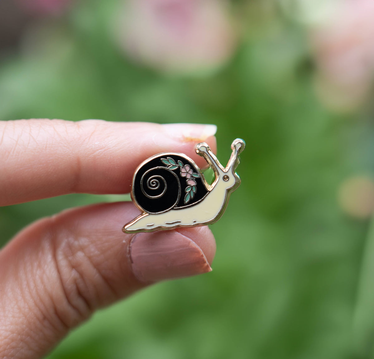 Garden Snail Pin, Snail Jewelry, Nature Gifts