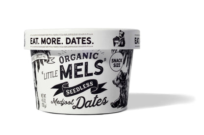 Little Mels Seedless ORGANIC Medjool Dates, 4.5 oz Cup