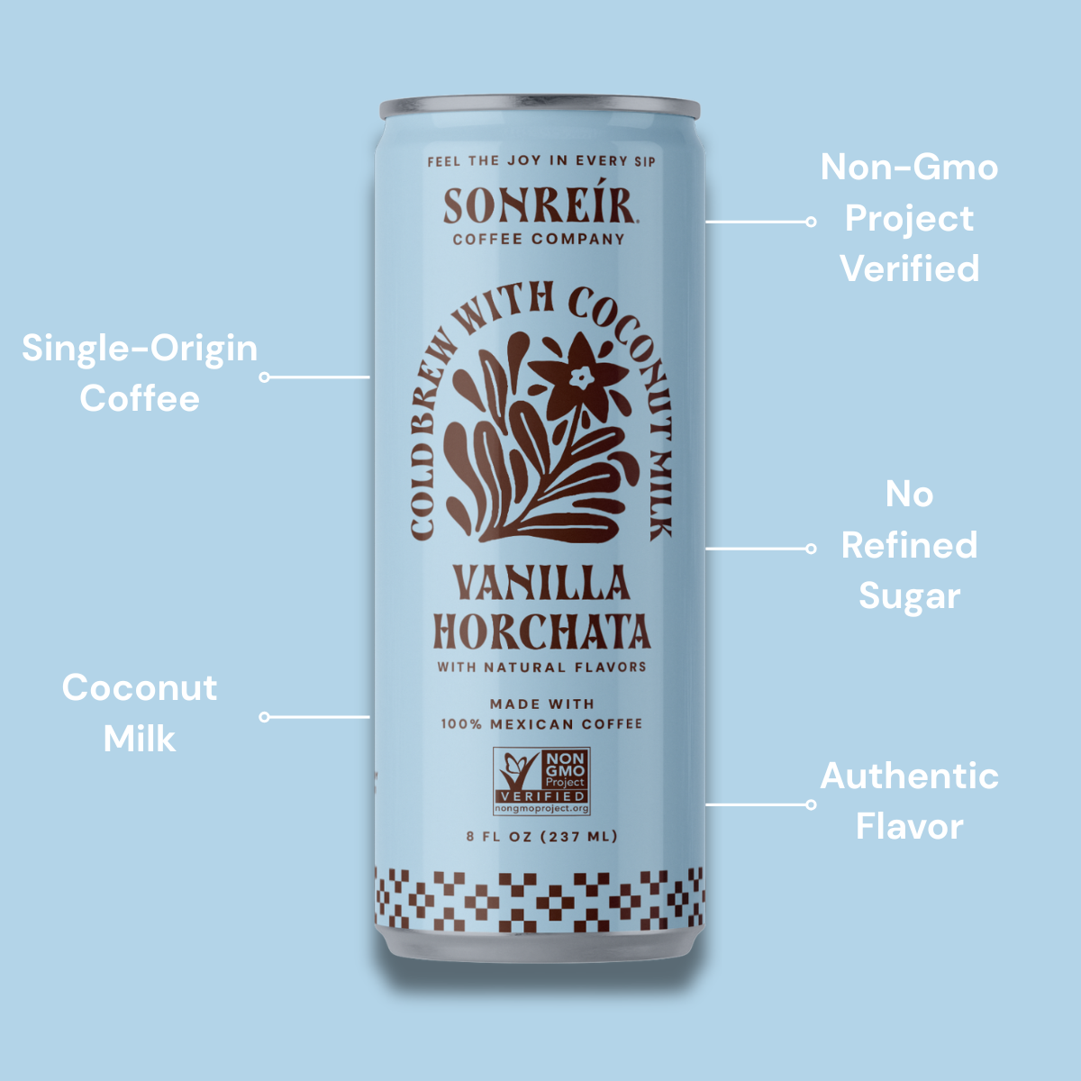 Vanilla Horchata – Coconut Milk Cold Brew Latte  : 12-pack case