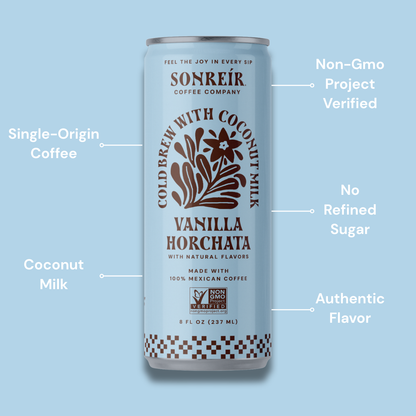 Vanilla Horchata – Coconut Milk Cold Brew Latte  : 12-pack case