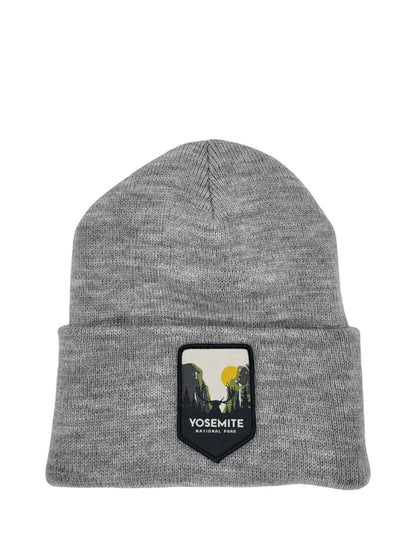 Yosemite National Park Beanie: Grey