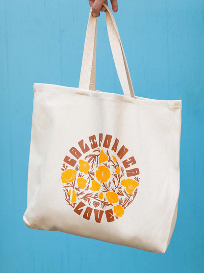 California Poppy Love Tote Bag: Budget