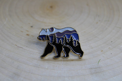 Purple Mountains Bear - Metal & Enamel Pin