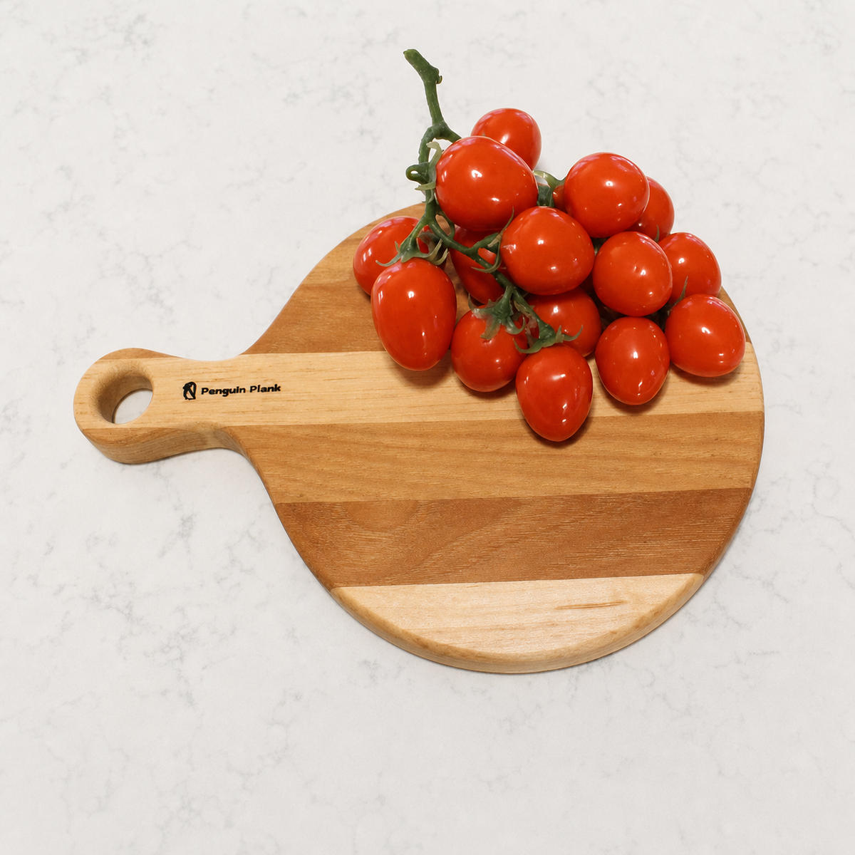 Personal Hardwood Cheese Board with Handle – 11" × 8": Walnut