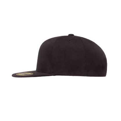 Bear and Mountain Hat: Snapback Flat / Black