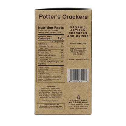 Potter's Crackers Organic Classic White Crackers - 5 oz