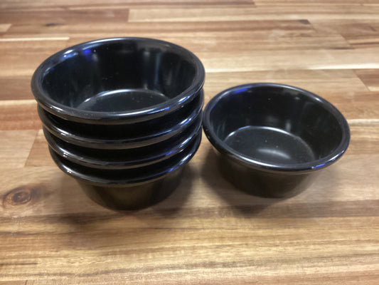 Ramekin bowl 3.5 oz black melamine