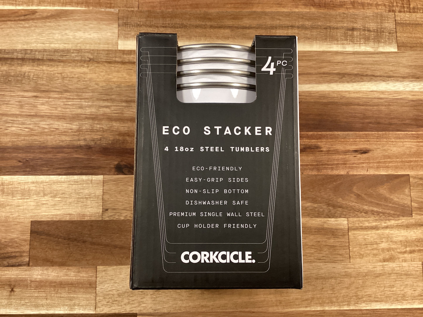 Corkcicle 18oz 4 pack eco stacker