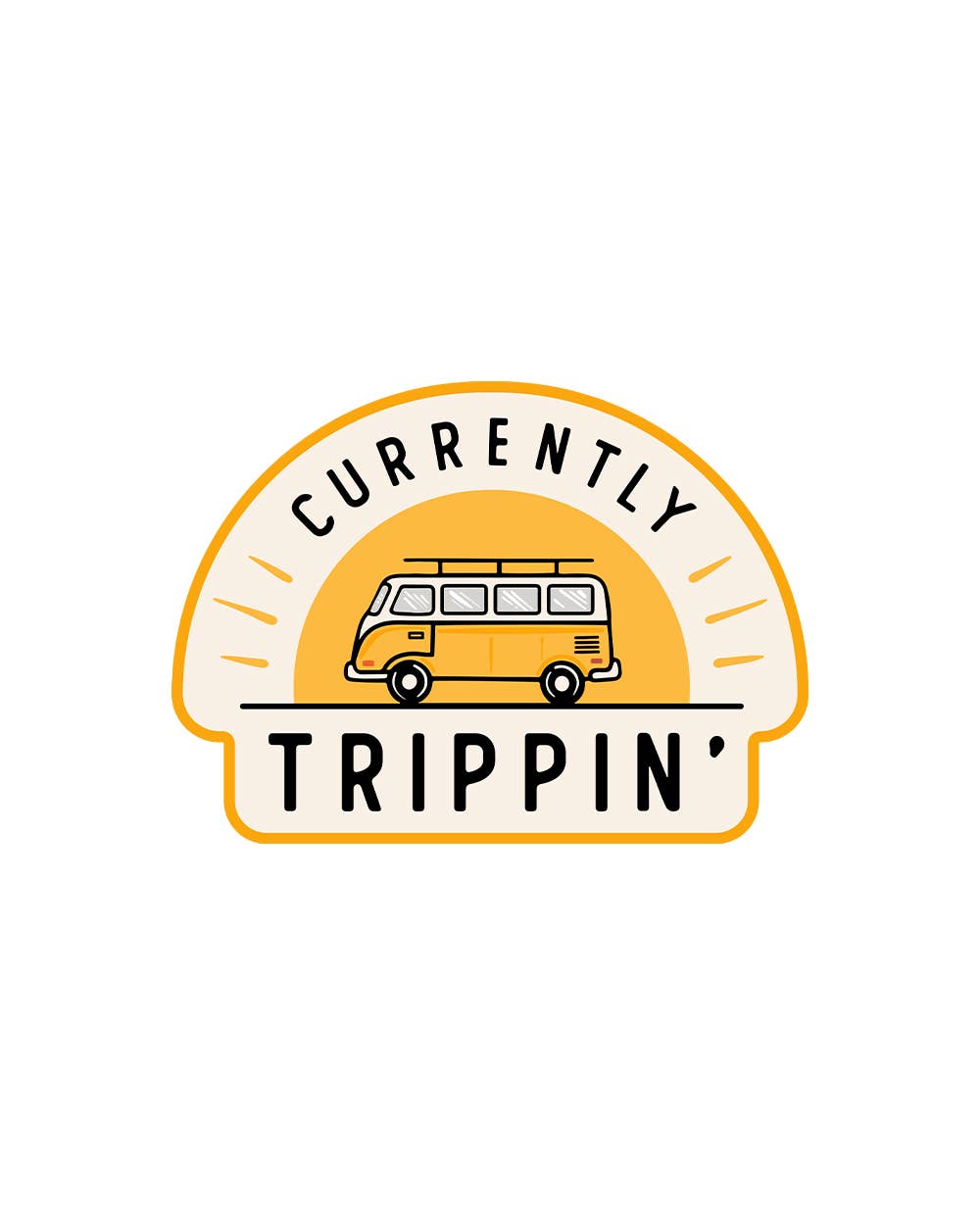 Currently Trippin - Sticker