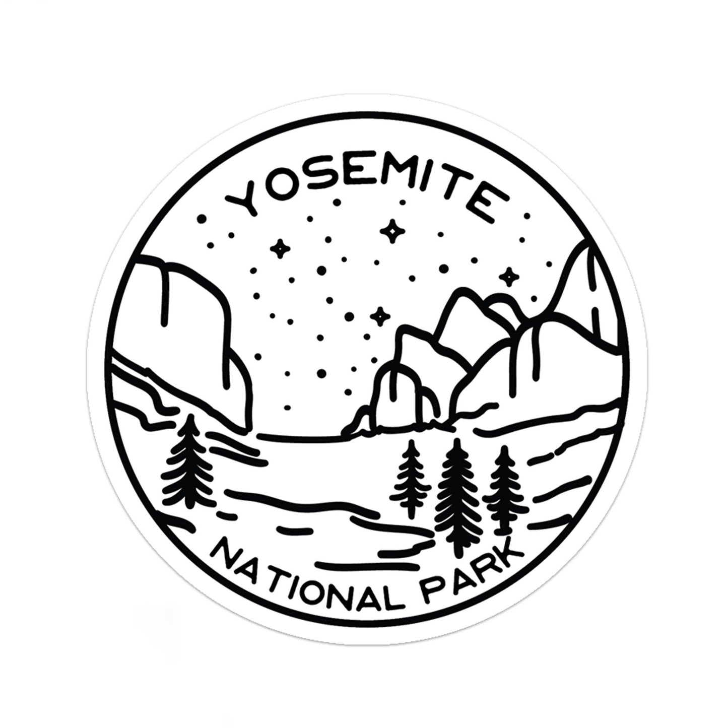 Yosemite National Park Sticker: 2"