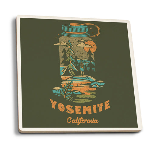 Ceramic Coaster Yosemite National Park, California, Water…