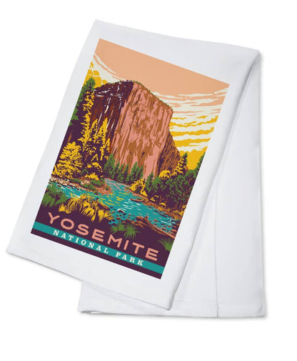 ORGANIC TEA TOWEL Yosemite National Park, California 2: Organic Tea Towel