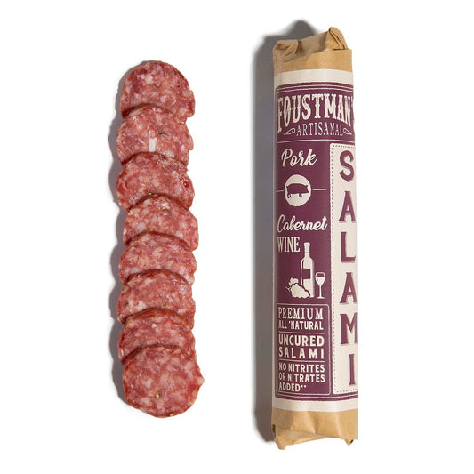 PORK CABERNET WINE | FOUSTMAN'S ALL-NATURAL UNCURED SALAMI