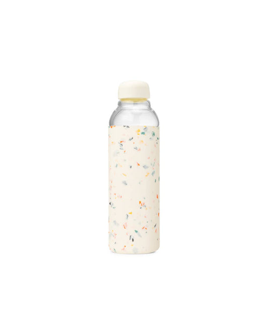 Porter Reusable Glass Water Bottle - Terrazzo: Cream