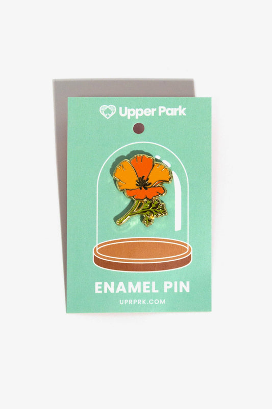 California Poppy Enamel Pin