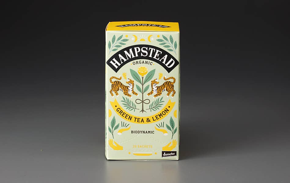 Hampstead Organic Green Tea & Lemon  (20 Teabags)