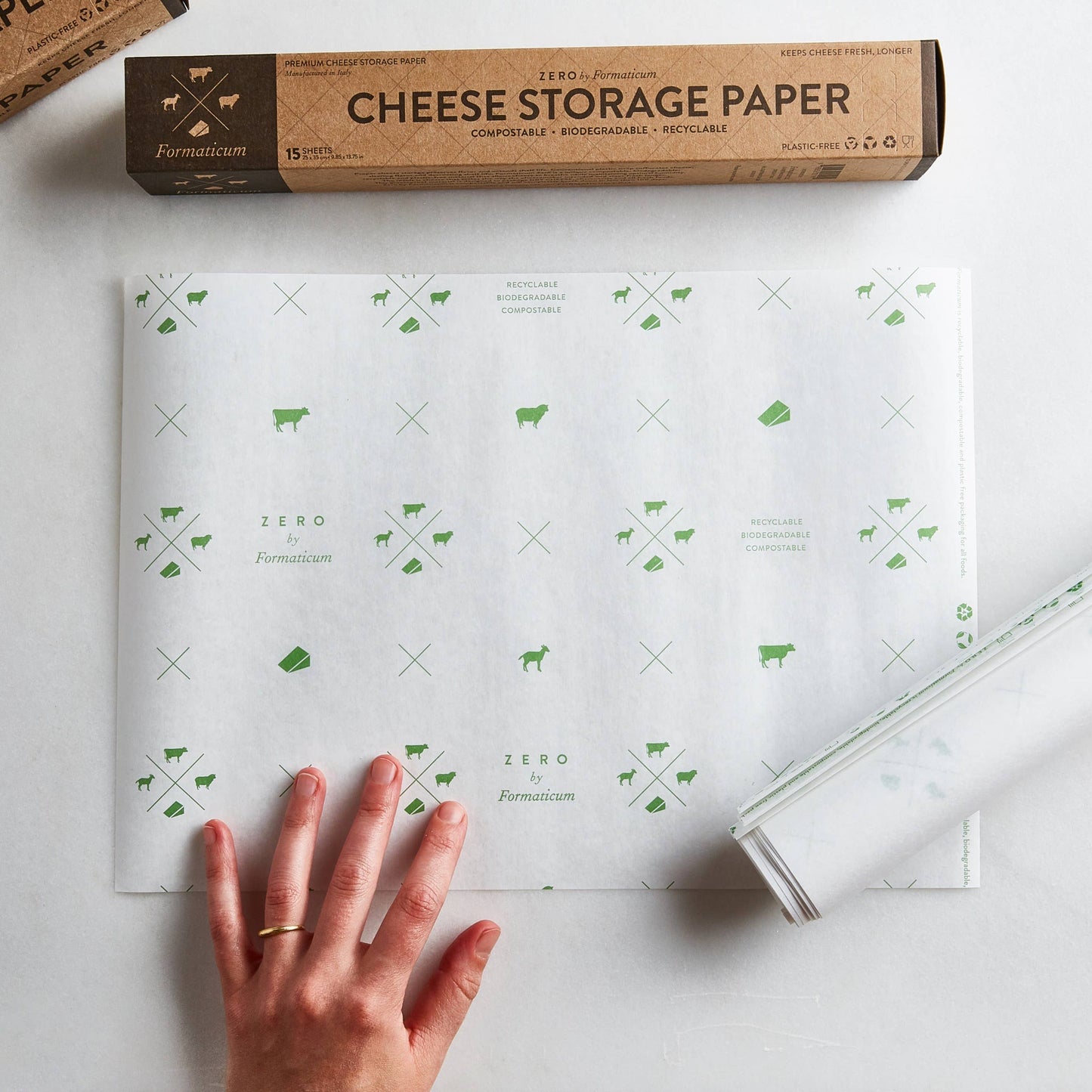 Formaticum Zero Cheese Storage Paper - Case of 20