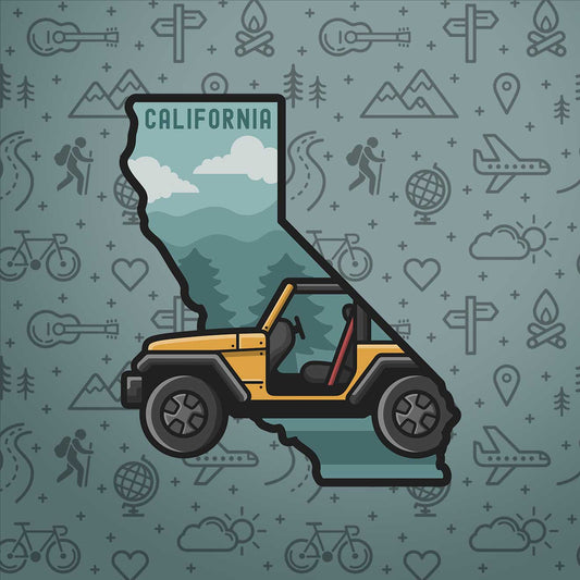 Jeep California Sticker