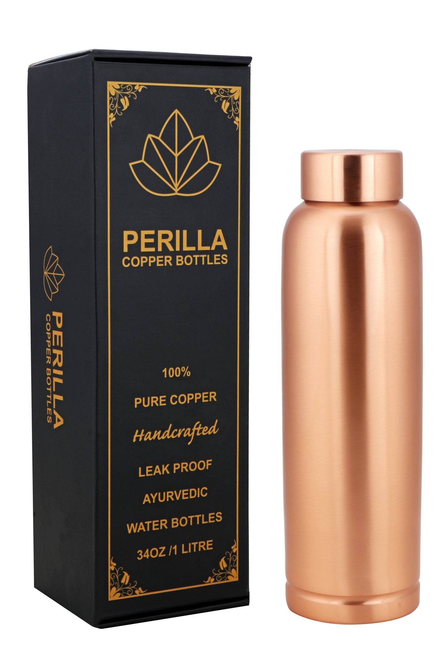 Perilla Home Copper Water Bottle (1L)