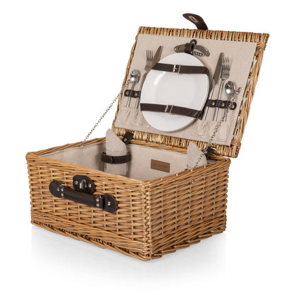 Classic Picnic Basket: Beige Canvas