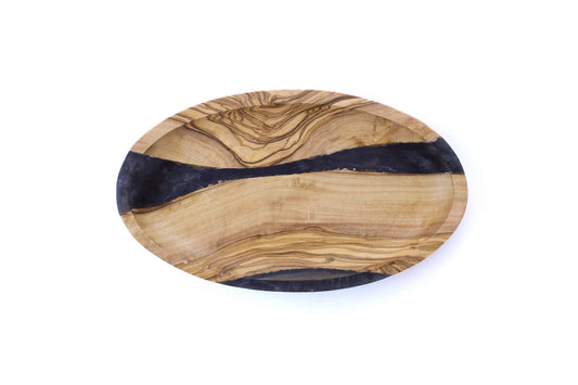 Olive Wood Resin Dipping Dish