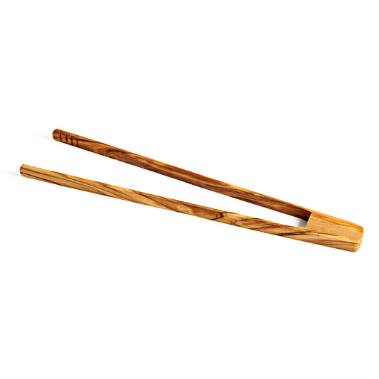 Olive Wood Toaster Tongs