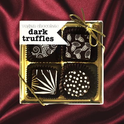 Dark Truffles - organic fair trade vegan dark chocolate