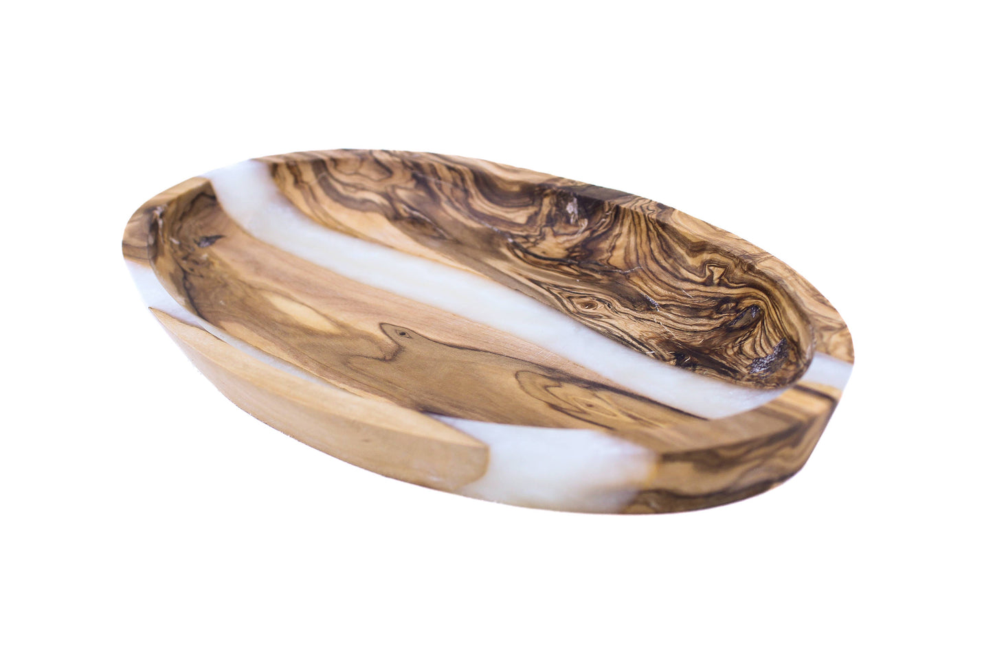 Olive Wood Resin Dipping Dish