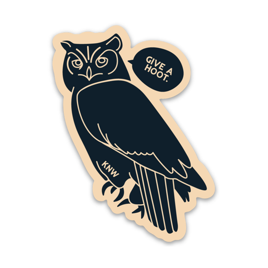 Give A Hoot Sticker