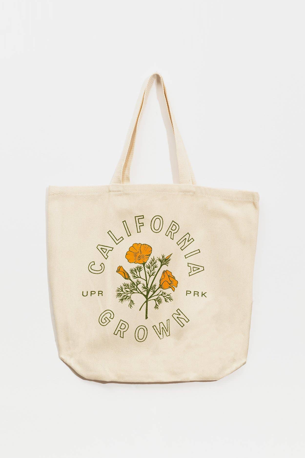 California Grown Canvas Tote Bag - Natural: Conventional