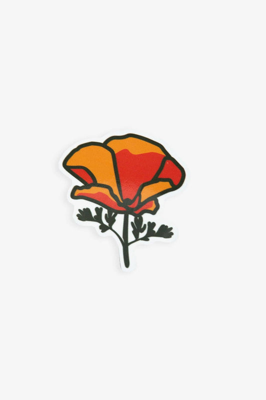 California Poppy Sticker