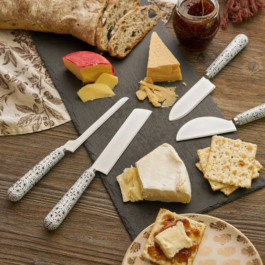 Tiles Cheese Knife by Twine Living® (Set of 4)