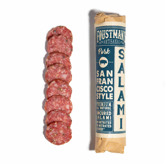 PORK SAN FRANCISCO STYLE | FOUSTMAN'S UNCURED SALAMI - 8oz