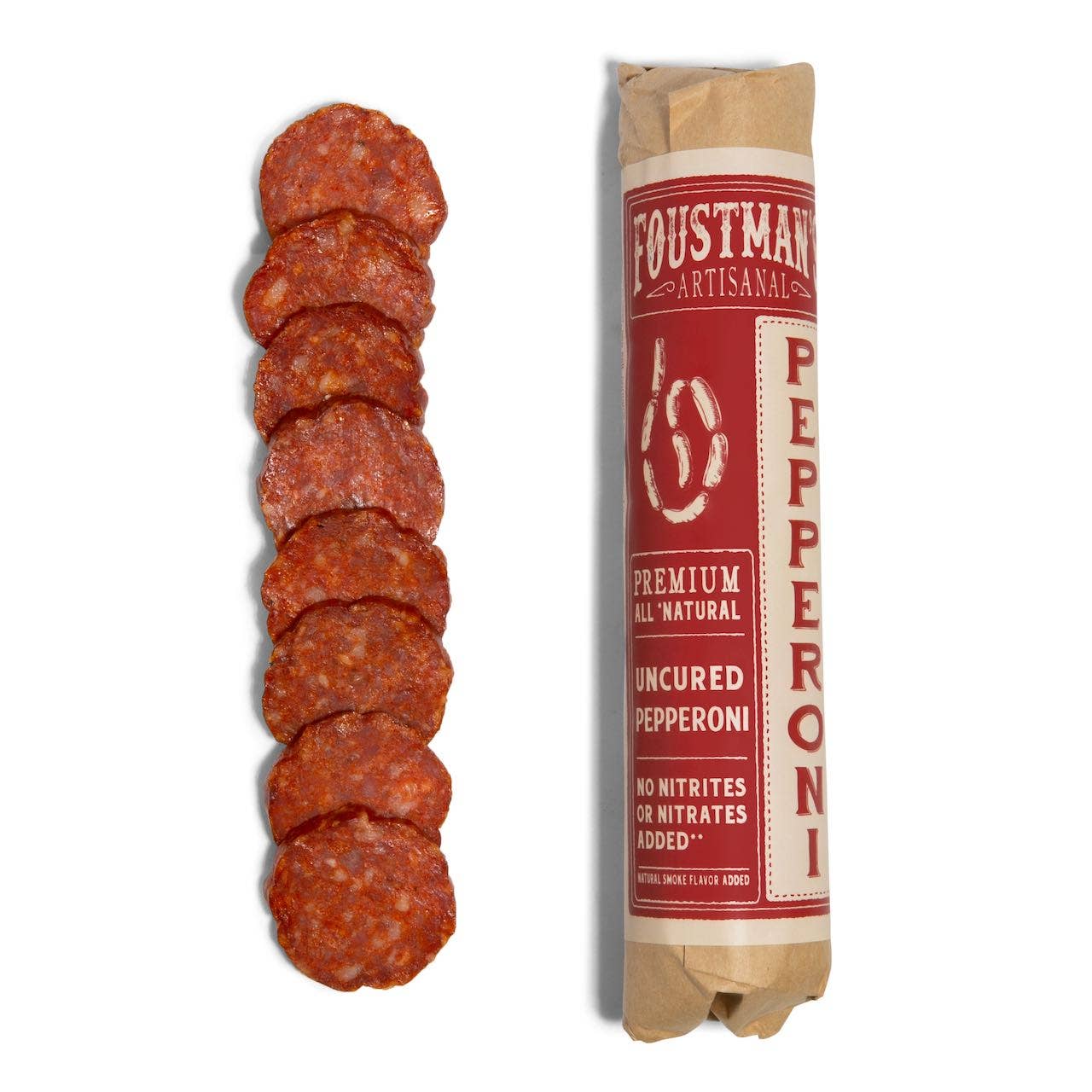 PEPPERONI | FOUSTMAN'S ALL-NATURAL UNCURED - 8oz