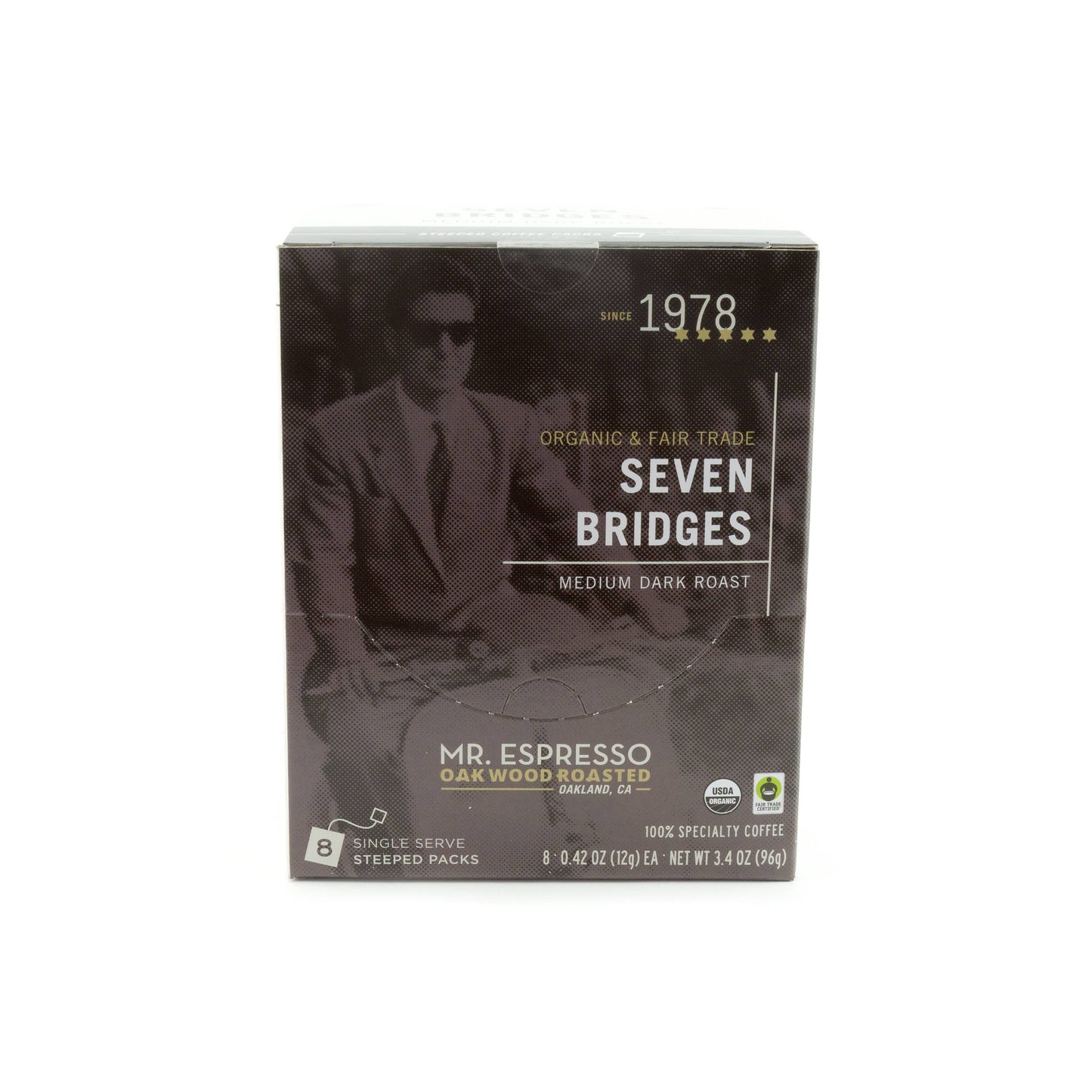 Mr. Espresso: Seven Bridges - Dark Roast Coffee 8ct Carton