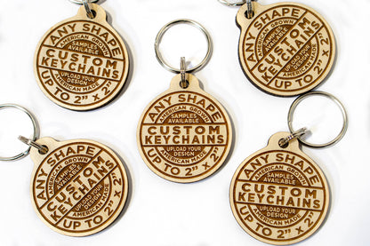 The Californian Wood Keychains