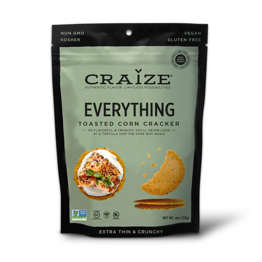 Everything Toasted Corn Crackers 4oz