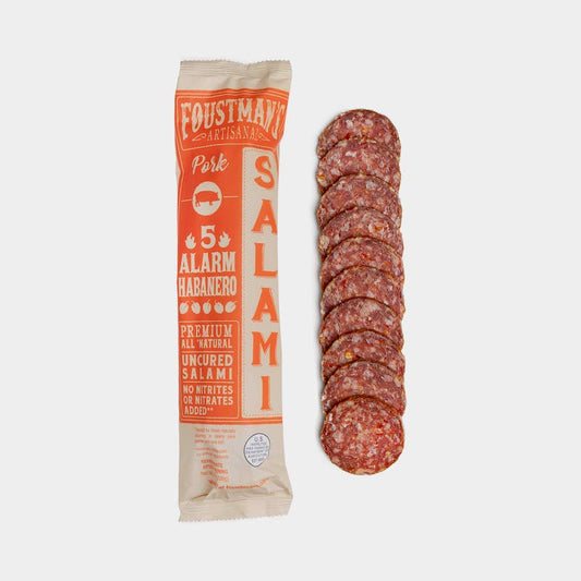 PORK HABANERO | FOUSTMAN'S ALL-NATURAL UNCURED SALAMI - 8oz