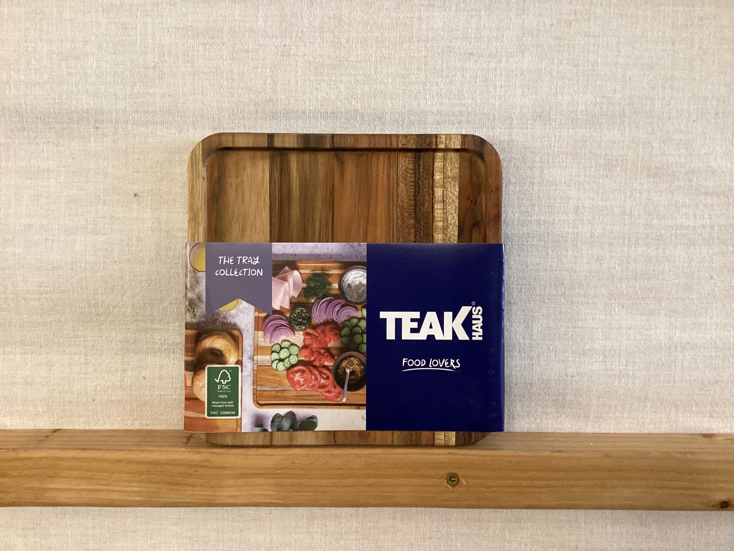 Teakhaus small serving tray 8x8