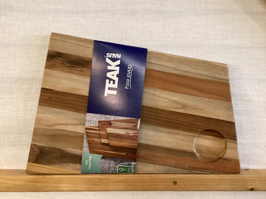 Teakhaus geo serving board 19x12.5