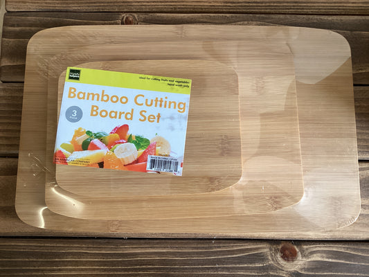 Bamboo Cutting Board Set