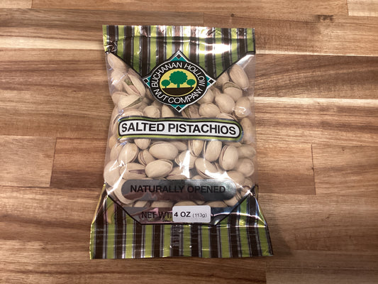 Buchanan Hallow Salt pistachios